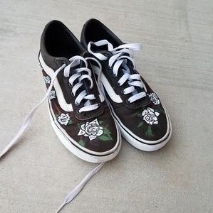 Hand painted (roses) Vans